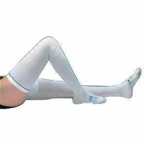 GROSSYGLOW T.E.D Thigh-Length Anti-Embolism Stockings, Medium Long, White