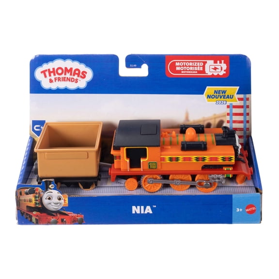 Thomas & Friends by Fisher-Price Motorized Engine, Battery-Powered Nia Toy Train & Tender