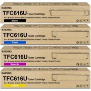 T-FC616U TFC616U Toner Cartridge T-FC616U-K T-FC616U-C T-FC616U-M T-FC616U-Y Compatible with Toshiba E-Studio 5516AC 5516ACT 6516AC 6516ACT 7516AC 7516ACT Printer 4-Pack