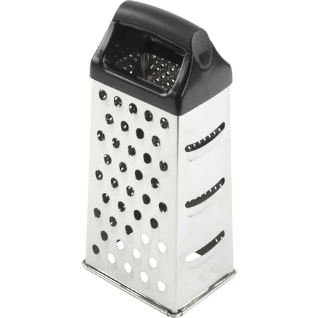 T-Fal 4 Side Basic Stainless Steel Grater with Comfort Grip Dishwashere Safe