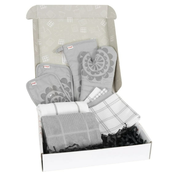 T-Fal Complete Collection, 10-Piece Kitchen Gift Set, Grey