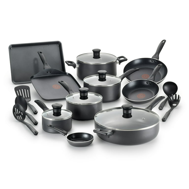 T-Fal Easy Care Thermo-Spot 20 Piece Non-Stick Dishwasher Safe