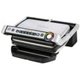 thumbnail image 1 of T-fal GC702 OptiGrill Stainless Steel Indoor Electric Grill with Removable and Dishwasher Safe plates,1800-watt, Silver, 1 of 4
