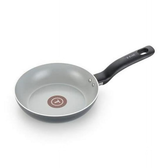 T-Fal Initiatives Ceramic Fry Pan Set, Black - 14 Piece