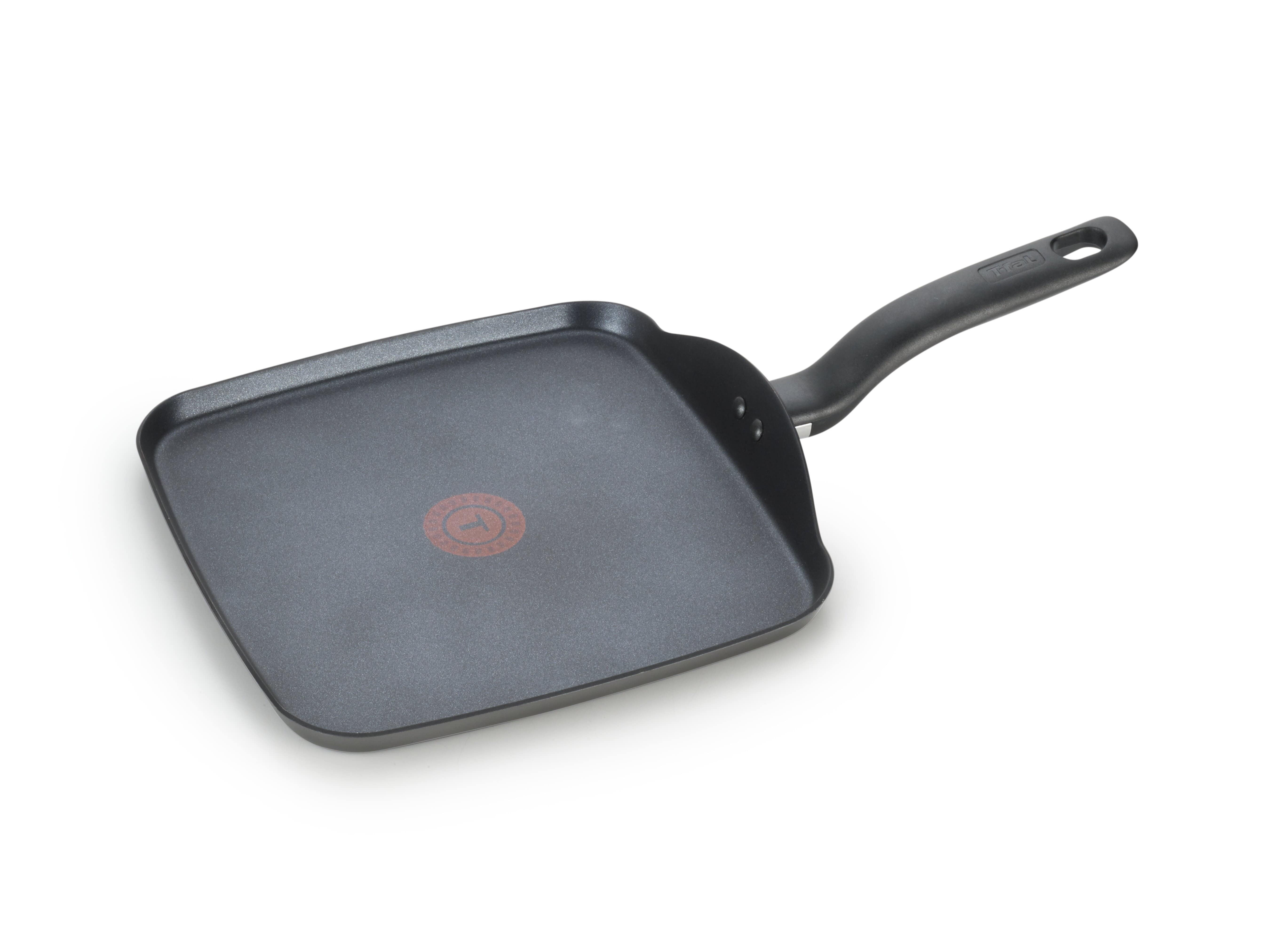 T-Fal Initiatives Non-Stick 10 inch Square Griddle - Grey - Curacao 