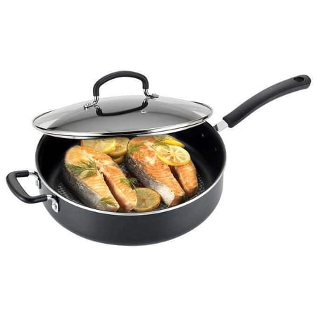 T-Fal Non-Stick 5.5 Quart Deep Saute Pan With Glass Lid