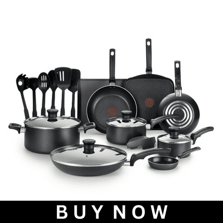 T-Fal Nonstick Cookware Piece Set, Durable Everyday Kitchen Essentials