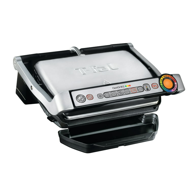 T-Fal OptiGrill Indoor Electric with Dishwasher Nonstick Plates, GC712D54 Walmart.com
