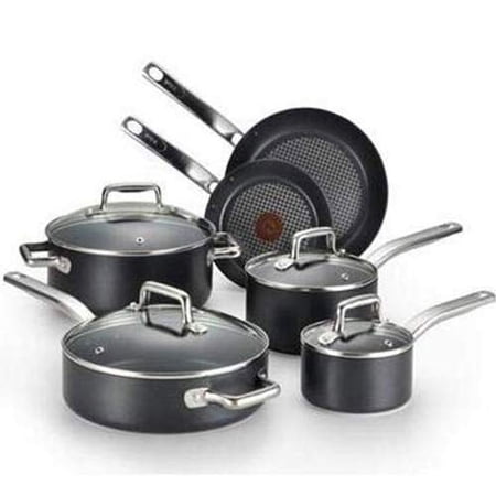 T-Fal Professional 10 Piece Cookware Set, with Stainless Steel Handles