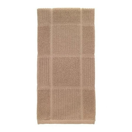 T-Fal Sand Cotton Checked Parquet Kitchen Towel, Pack of 6