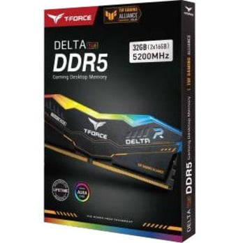 TEAMGROUP T-Force DELTA RGB DDR5 32GB, 5200 MHz CL40, Gaming