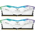 thumbnail image 1 of T-Force Delta RGB 64GB - 2 x 32GB - 288-Pin PC RAM DDR5 6000 - PC5 48000 - Desktop Memory Model, White, 1 of 1