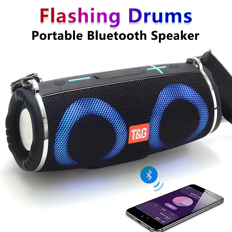 Loudest Bluetooth Speaker Under $50 T&G Bluetooth Speakers – Advanced Speakers Bluetooth Wireless with RGB