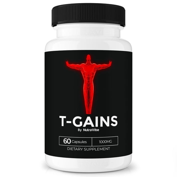 T-Gains Original TGains Ultra Capsules with a Natural Daily Blend for Energy & Wellness |Clean, Gentle, Easy-to-Swallow Pills (60 Capsules)