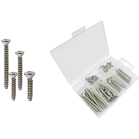 T-H Marine 48 Piece Phillips Oval Head Tapping Screw Kit