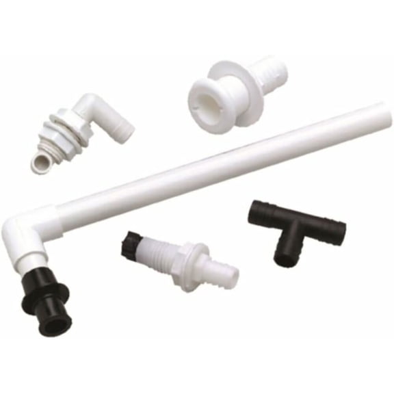 T-H Marine Baitwell Plumbing Kit, Boat Accessory with 5 Accessories Included