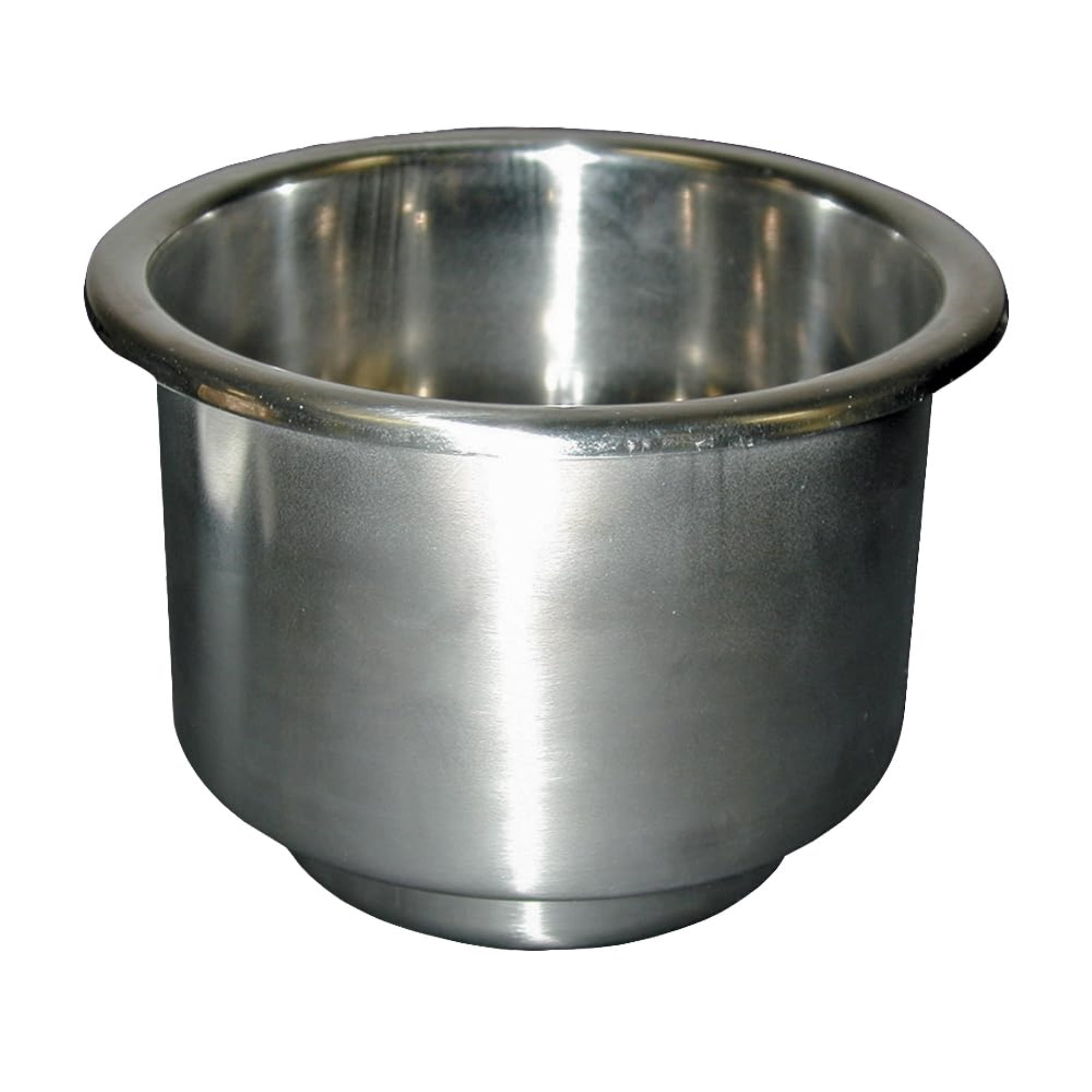 Stainless Steel Boat Side-Mount Cup Holder with Rubber Insert