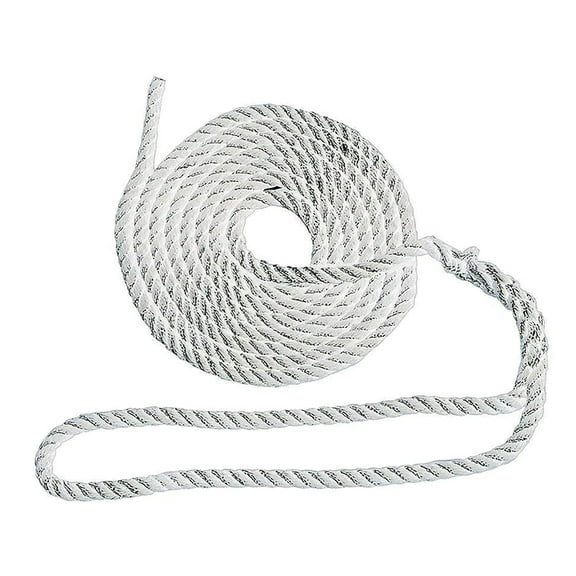 T-H Marine Dock Line 3/8" X 25' 3-Strand Nylon White