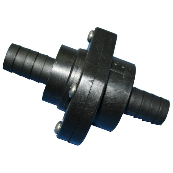 T-H MARINE DOUBLE BARB INLINE SCUPPER 3/4" BLACK