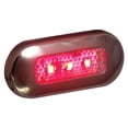 thumbnail image 1 of T-H Marine LED-51824-DP LED Oblong Courtesy Lights - Red,Stainless Steel/Red, 1 of 2