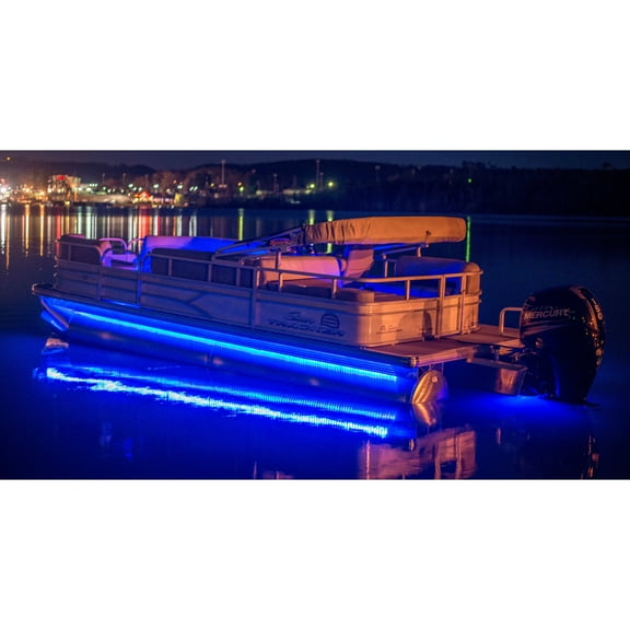 T-H Marine LED-PBDK20B-DP Pontoon Boat Under Deck LED Light Kit - Blue, 20 ft. LED Strips (16'-22' Boats)