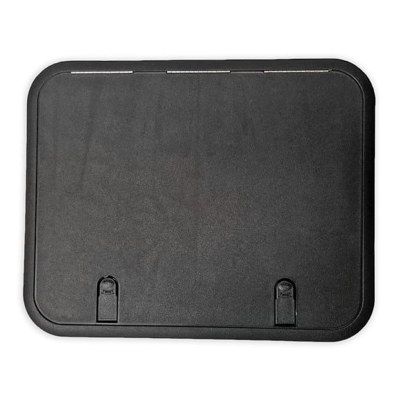 T-H Marine Designer Series Hatch  Non Locking Boat Access Hatch Storage Compartment  11" x 15", Black