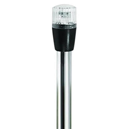 T-H Marine Supplies 24 in. LED Stern Navigation Light - Clear Anodized Shaft - Fixed Length