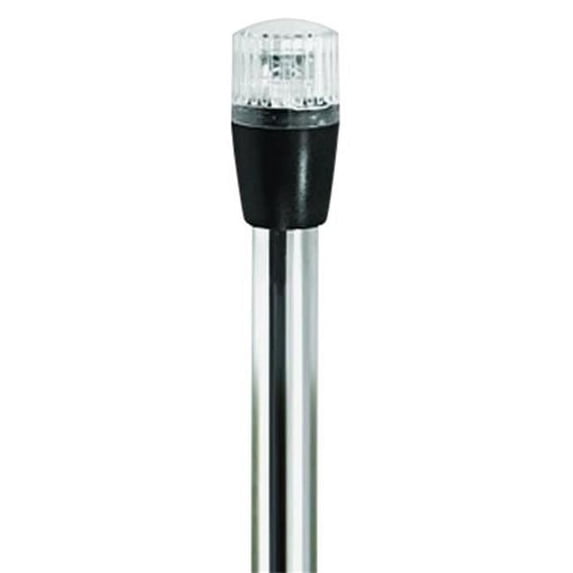 T-H Marine Supplies 24 in. LED Stern Navigation Light - Clear Anodized Shaft - Fixed Length