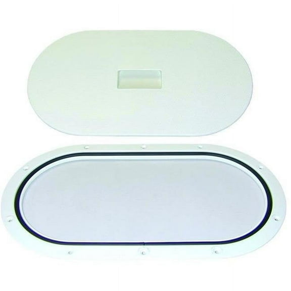 T-H Marine Supplies DPOVAL-6D-2-DP Oval Deck Plate - Polar White