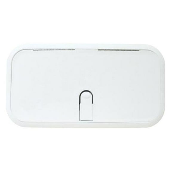 T-H Marine Supplies HDSL-1324-2-DP 13 x 24 in. Designer Series with Rectangular Locking Hatch - Polar White
