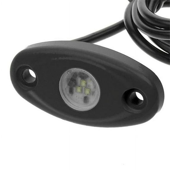 T-H Marine Supplies LED-32650-RGB-DP LED High Intensity Oval Courtesy Rock Light - Black Housing - RGB