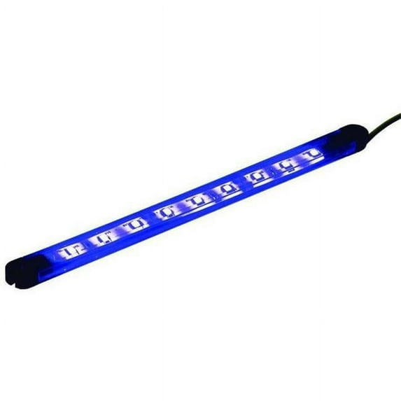T-H Marine Supplies LED-33276-DP 6 in. LED Flex Light Black Tape Track with Ends & Hardware, Blue