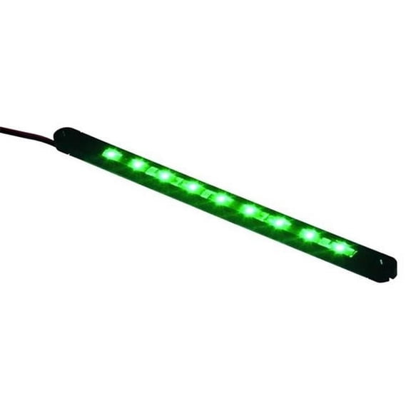 T-H Marine Supplies LED-33277-DP 6 in. Flex Strip LED Light with Track, Green