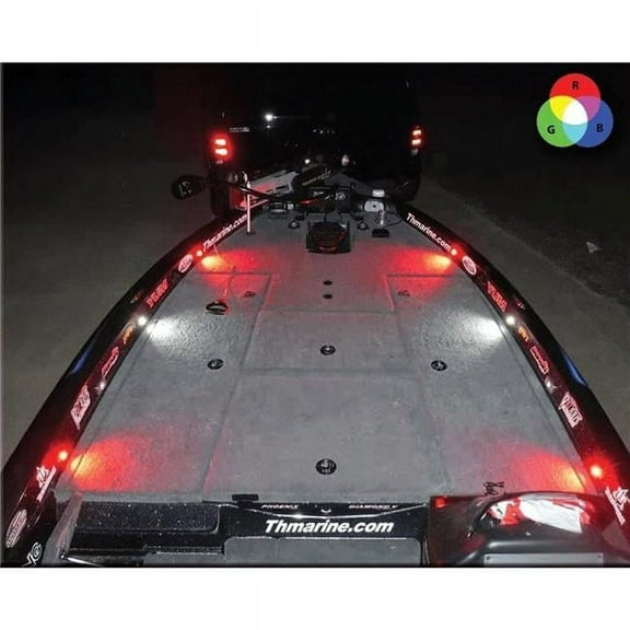 T-H Marine Supplies LED-33309-2KT-DP Oval Boat Light Kit, Black & Amber - Pack of 2