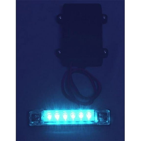 T-H Marine Supplies LED-39672-DP 4 in. Include Operated LED Slimline Battery, Blue