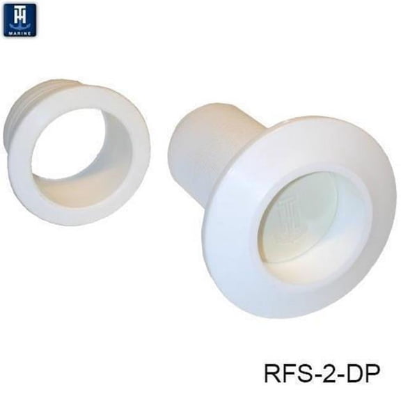 T-H Marine Supplies RFS-2-DP Push Together Scuppe, White