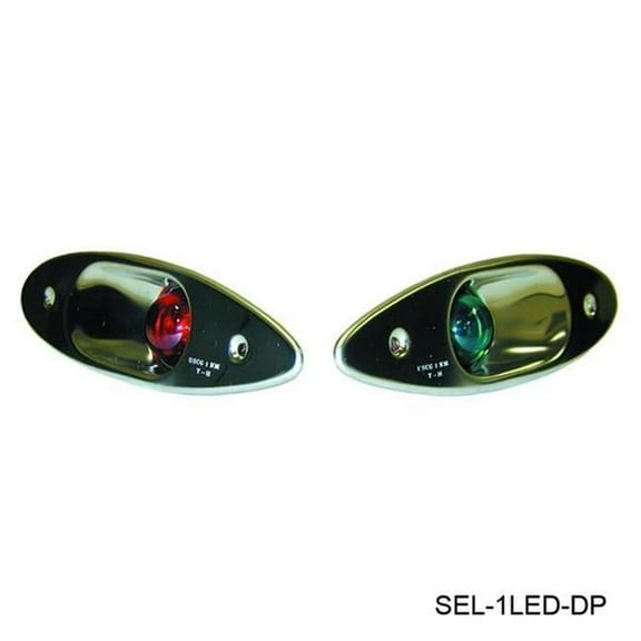 T-H Marine Supplies SEL-1LED-DP Bulk LED Shark Eye Navigational Bow Lights