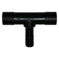 thumbnail image 1 of T-H Marine Supplies TEE-250-DP 0.13 x 0.75 x 0.13 in. 3 Way Plastic Tee Reducing Fitting, Black, 1 of 1