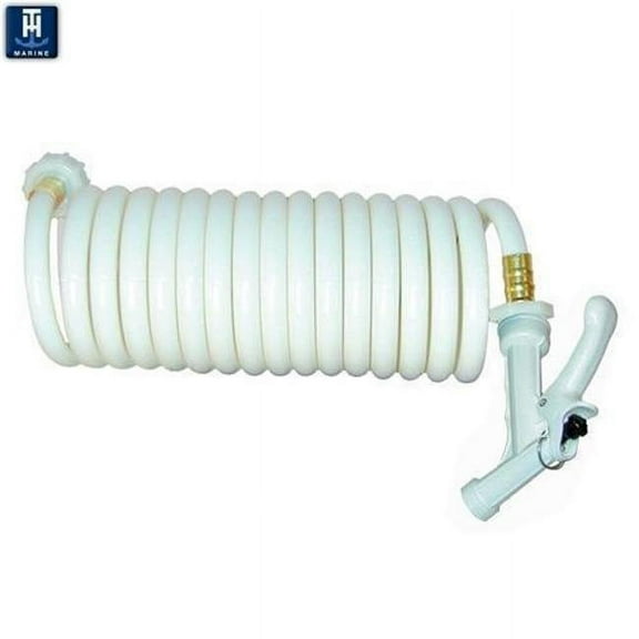 T-H Marine Supplies Washdown Hose with Pistol Nozzle, White