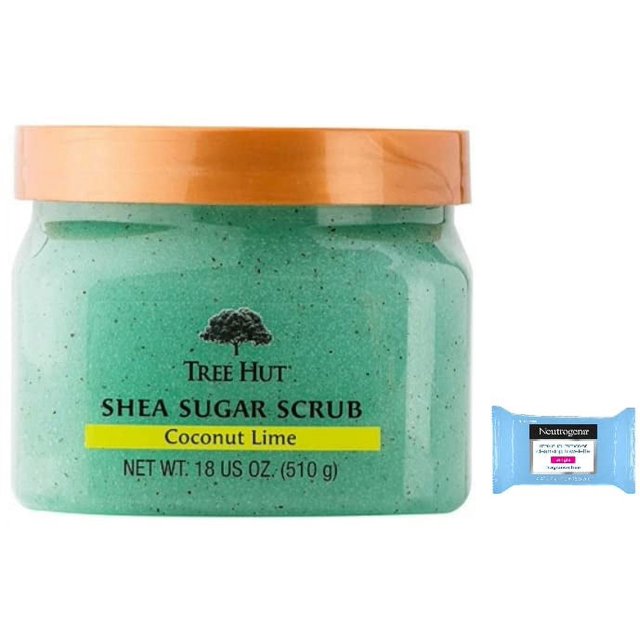 T H Tree Hut Shea Sugar Body Scrub Coconut Lime,18oz, With Single