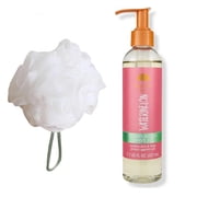 T H Tree Hut Watermelon Bare Shave Oil Set! Includes Shave Oil and Loofah! Formulated With Real Sugar, Certified Shea Butter And Watermelon! Soothes Skin and Moisturizes! (Watermelon Bare)