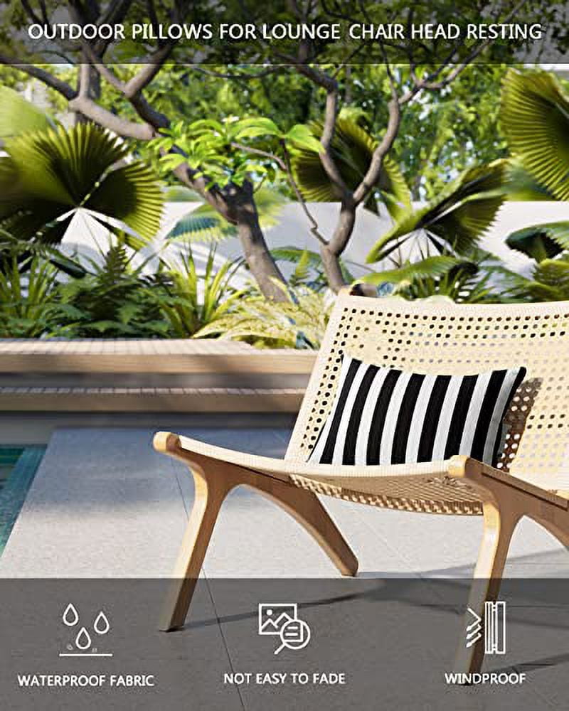 JoyMoreHome Outdoor Pillow for Chaise Lounge Chair, Head Support