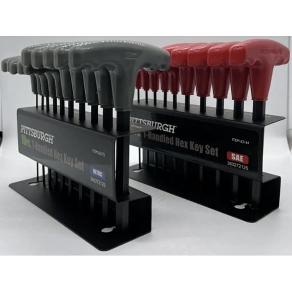 T-HANDLE HEX KEY SET 20 Pc ALLEN T HANDLE WRENCH METRIC SAE