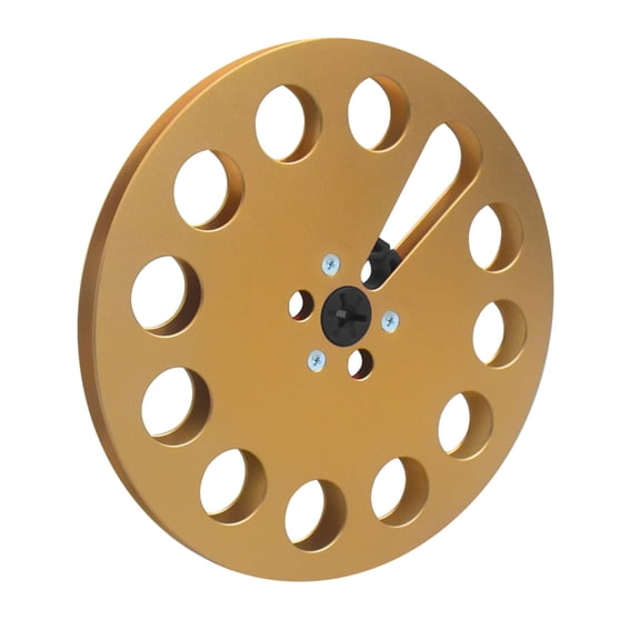T-HOTLYST 1/4Inch 7Inch Aluminum Take Up Reel with 11 Holes for Professional Auditory Recording