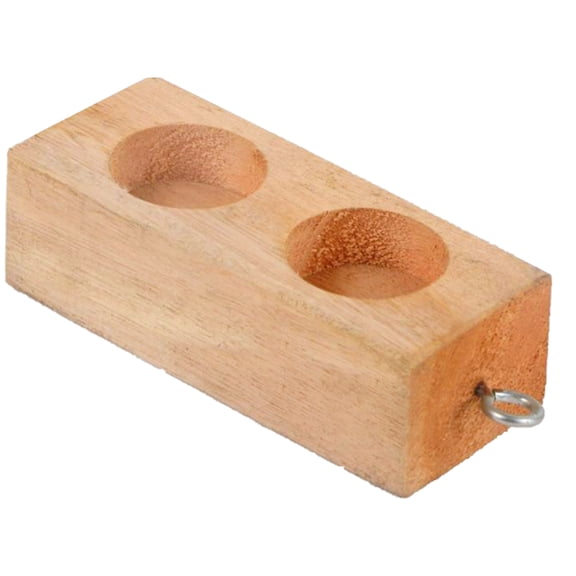 T-HOTLYST 2/6 Holes Friction Blocks Physical and Mechanical Experimental Equipment Wood Block with Hook Physics Teaching Tool