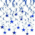 thumbnail image 1 of T-HOTLYST 30Pcs Multipurpose Star Hanging Swirls Decorations For Parties And Celebration Perfect For Creating Festival Atmosphere, 1 of 15