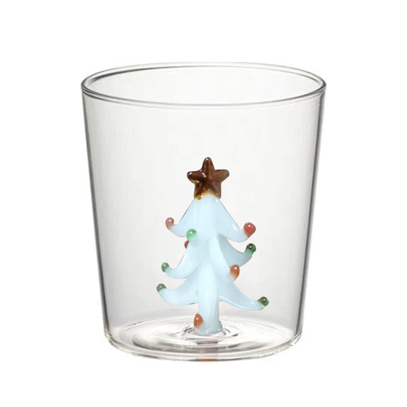 T-HOTLYST Christmas Tree Wine Glass Stem Wine Glasses Elegant Wine-Goblet Wine Glass Wine Vintage-Decor Festive-Atmosphere Gifts