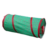 T-HOTLYST Collapsible Tunnel Tube Pet Toy Christmas Tree for Cat Playing Tunnel Hideaway Tunnel with Canes Hideaway Tent