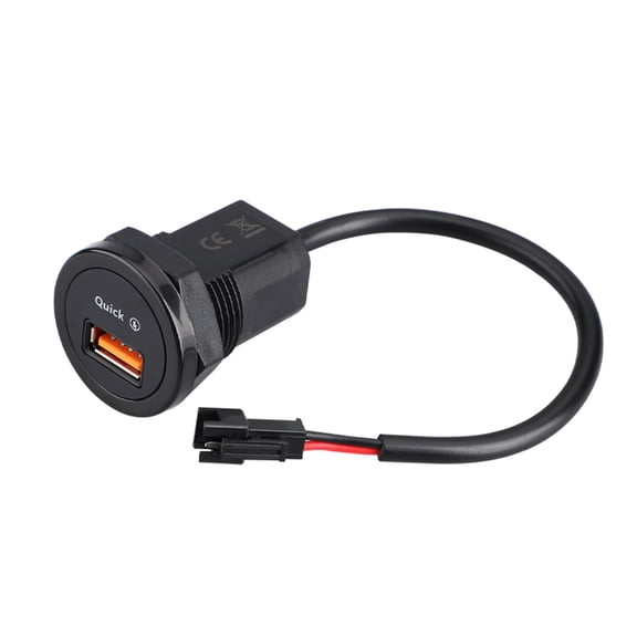 T-HOTLYST Efficient 18W QC3.0 USB Car Charging Adapter, Quick Charging with Safety Features for Electronic Accessories