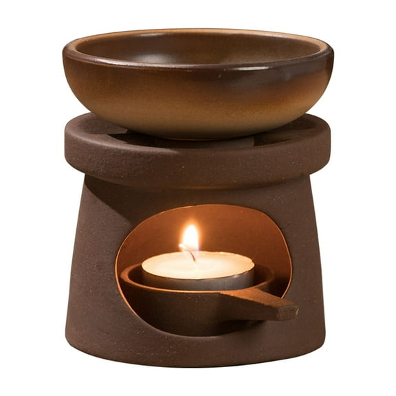 T-HOTLYST Essential Oil Burners Ceramics Wax Melter Aromatherapies Diffuser and Tealight Candle Holder Set for Home Bedroom Decors